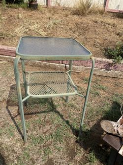 2 Patio Bar Tables and 2 chairs