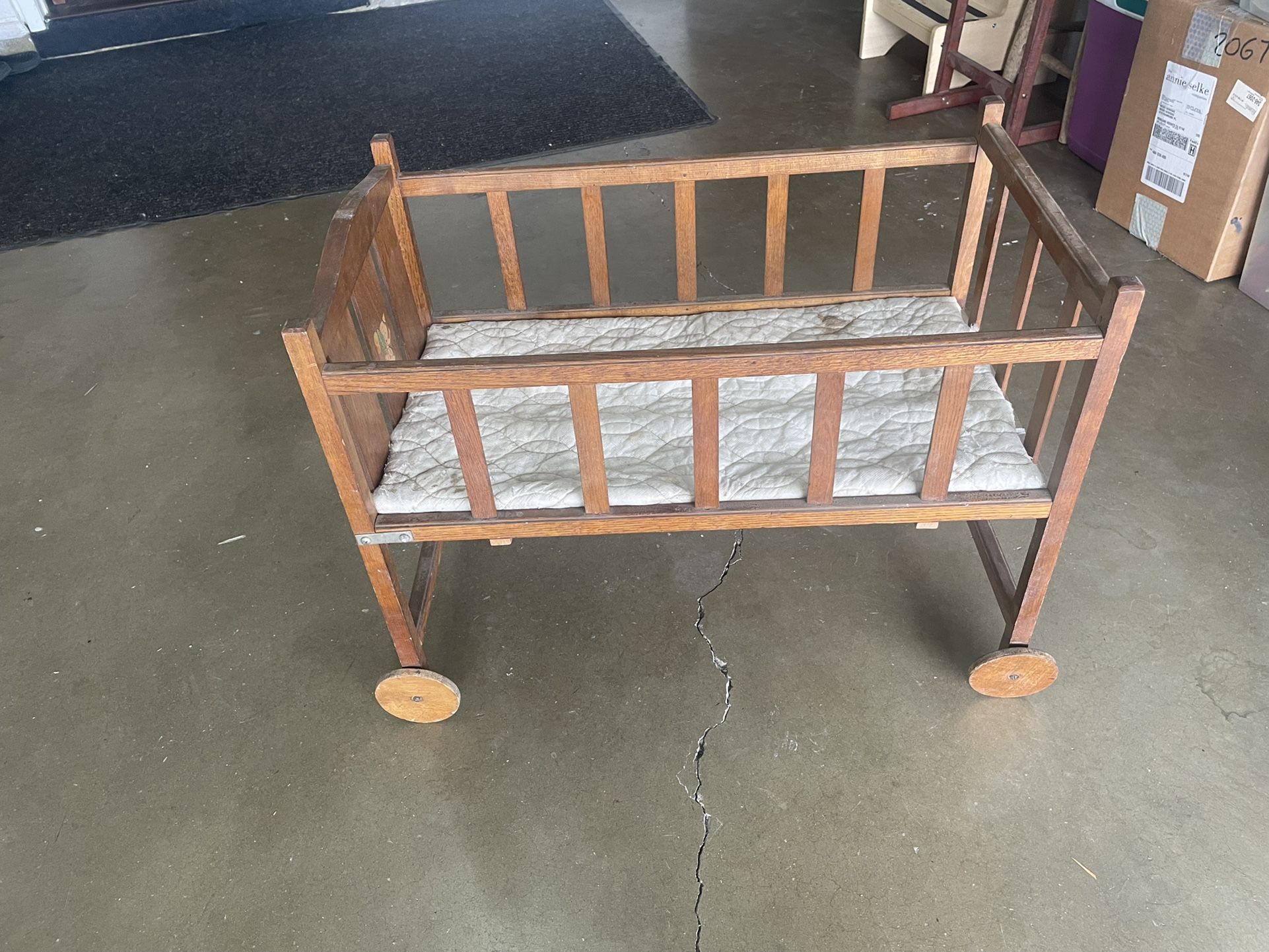 Vintage Doll Crib
