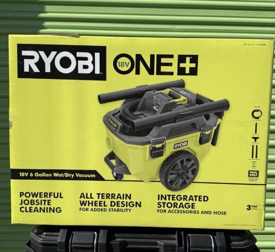 RYOBI ONE+ 18V Cordless 6 Gal. Wet Dry Vacuum (Tool Only)
