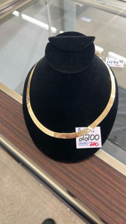 14k Herringbone Necklace