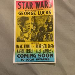 Star Wars Movie Theater Poster 
