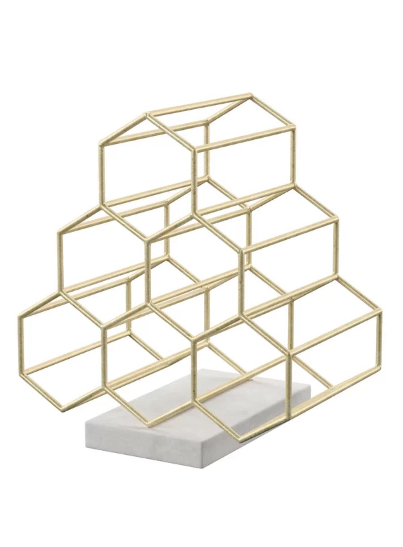 Honeycomb Win Rack In Gold