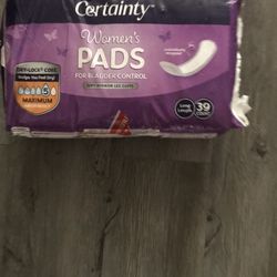 Walgreens Certainty Women's Maximum BLADDER CONTROL PADS 39pads