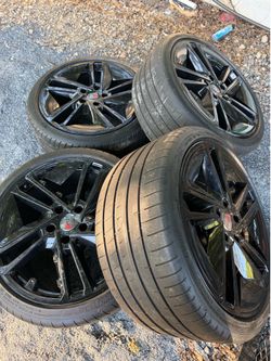21 inch black Audi rims