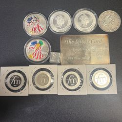 10.5 Oz Mixed Coins And Bars 