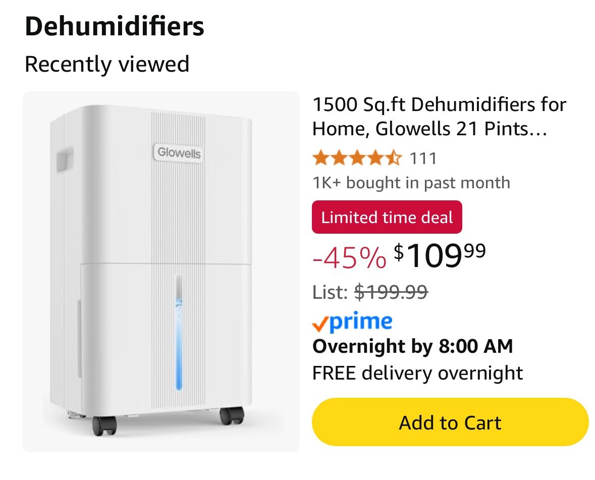 Glowells Dehumidifier