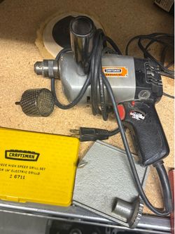 Sears Craftsman drill with accessories