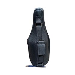 CaddyO Wine Bottle Carrier Fabric Cooler BLACK Insulated Hand Strap + Tool New