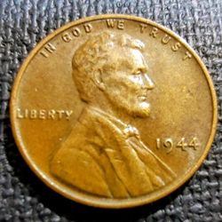1944 Lincoln Wheat Penny 1-Cent In Very Good Circulated Condition.