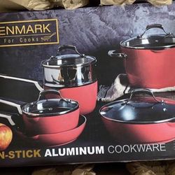 10pc Denmark Aluminum Non-Stick Cookware Set