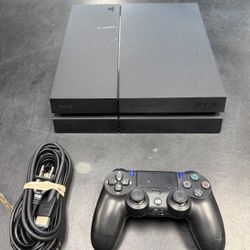 Sony PlayStation 4 CUH-1215A 500GB PS4 Console Black W Controller & Cords