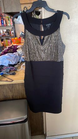 Vestido  tamaño 14  w dorado con negro muy bien cuidado