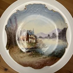 Vintage WmGurrin & Co Limoges France 12” Decorative Plate
