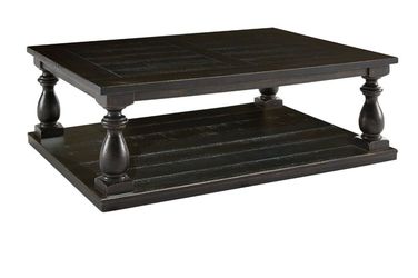 Black wood coffee table