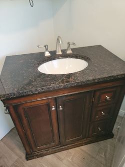 Used Vanity. Stone. As is