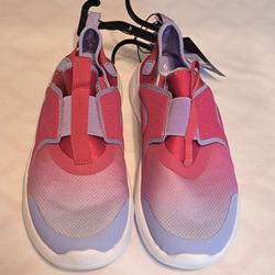 Girls Sneakers Tennis Shoes Size 6 Athletic Works Pink Purple & White NEW!