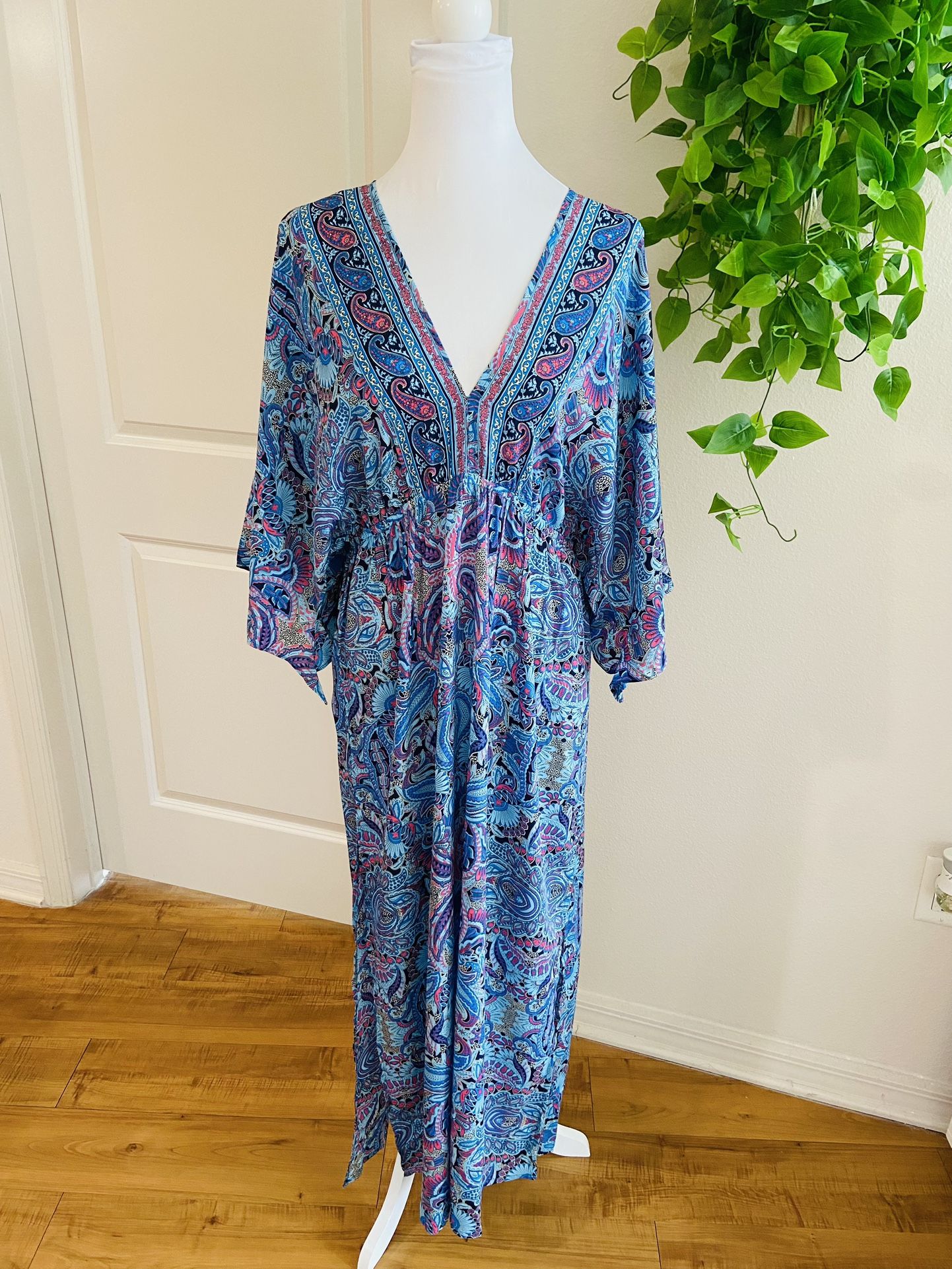 Women Ladies Boho Floral Maxi Dress Cocktail Party Evening Summer Beach Sundress one size