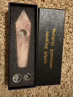 Natural Quartz Smoking Pipe Crystal Point Wand Stone Rock Obelisk Healing 1pc