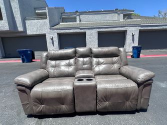 Ashley Furniture Oversized Leather Couch