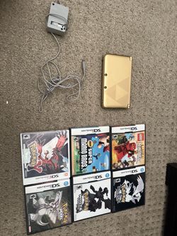 Nintendo 3DSXL Legend of Zelda TriForce Edition PLUS Pokemon DS games and more