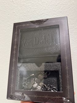 Von Dutch Black Leather Wallet Gift Set