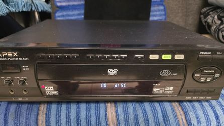 Apex AD-5131 3-Disc DVD Video Player MP3 HDCD Karaoke Tested Works