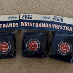 Chicago Cubs wrist bands
