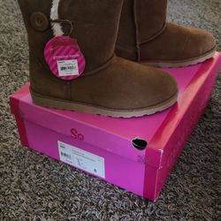 Kohls SO Suede Boots Size 8