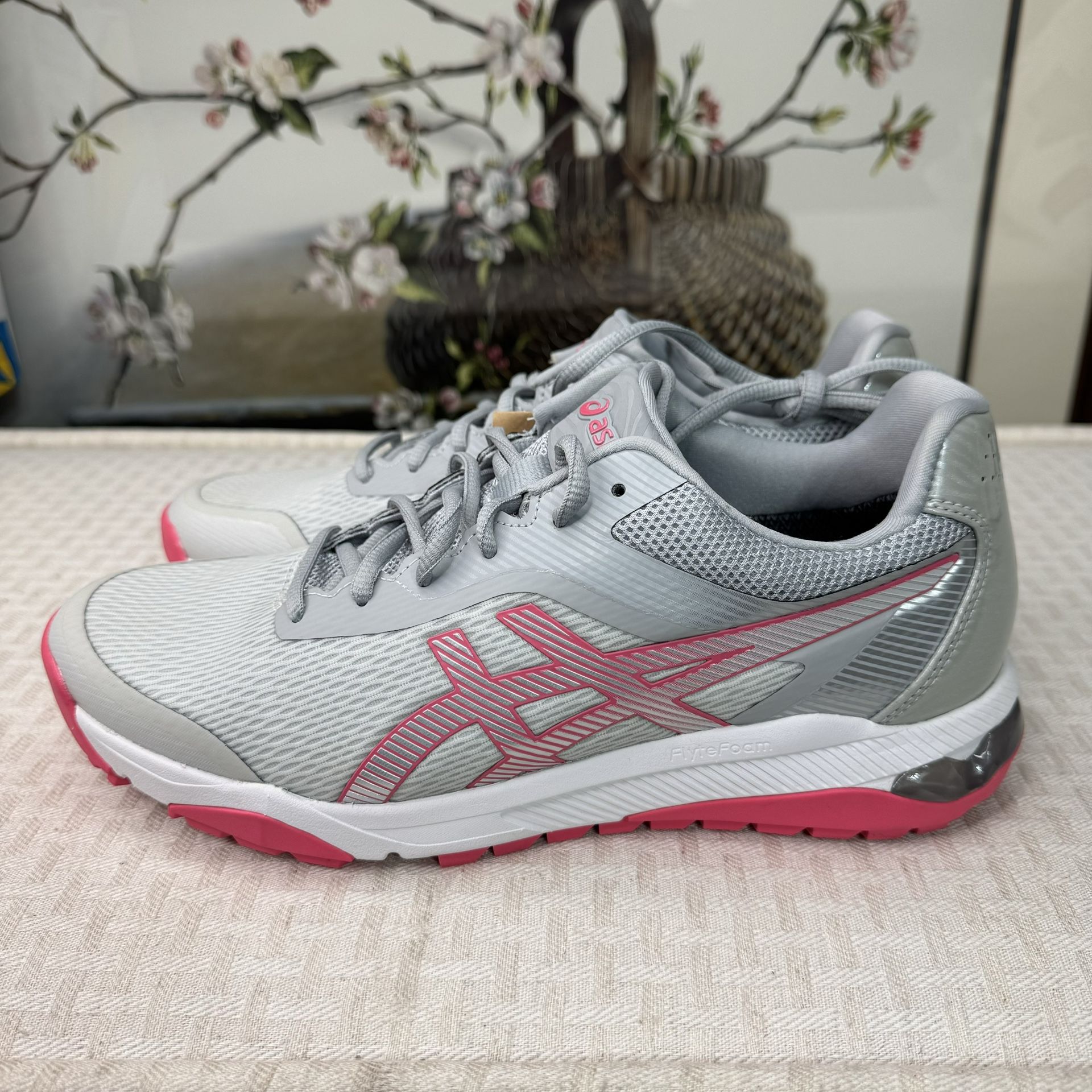 Asics Gel Contend 7 Womens Running Shoes Size 9.5 Silver & Pink
