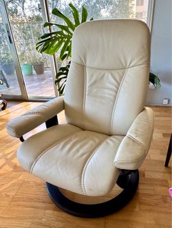 Leather designer recliner