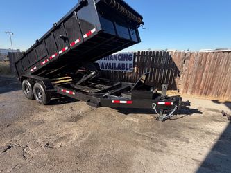 16x8x2 heavy duty dump trailer