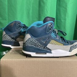 Air Jordan Spizike Cement Blue 