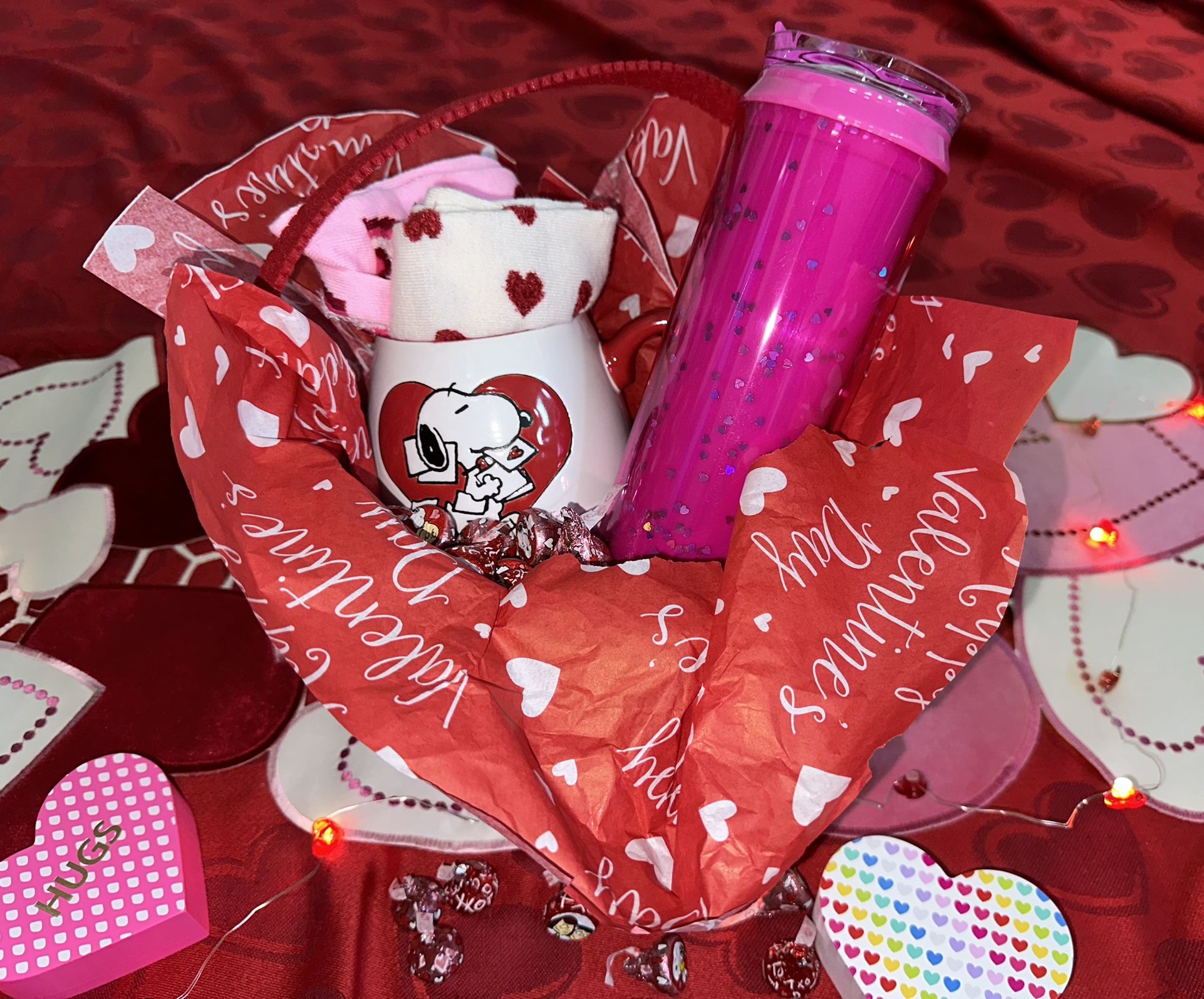 Snoopy Valentine Gift Basket