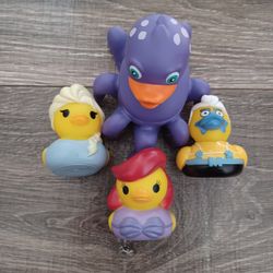 Disney Duckz Elsa, Ariel, SpongeBob, and Octopus 