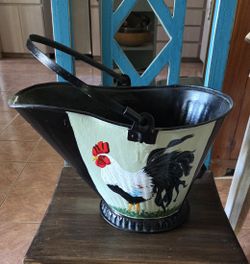 Coal Hod. Handpainted