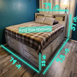 King size bed frame