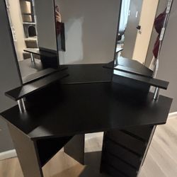 Black Makeup Vanity