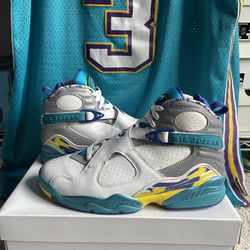 Jordan 8 White Aqua size 9.5