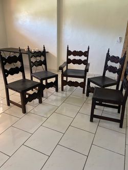 Wooden chairs