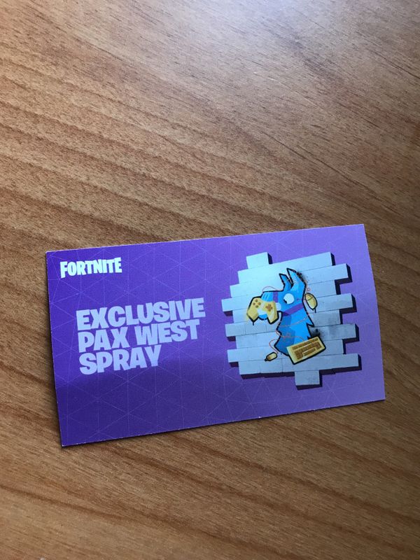 Fortnite Pax West Spray Code | Fortnite Free Korean Skin