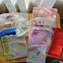Fifty Vintage Hankerchiefs