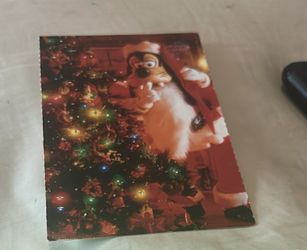 Goofy Christmas postcard