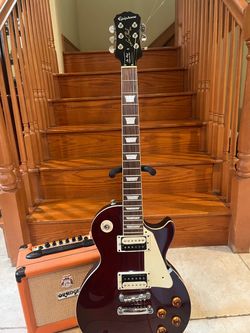 Epiphone Traditional Pro Les Paul w/ Orange Crush 12 Amp
