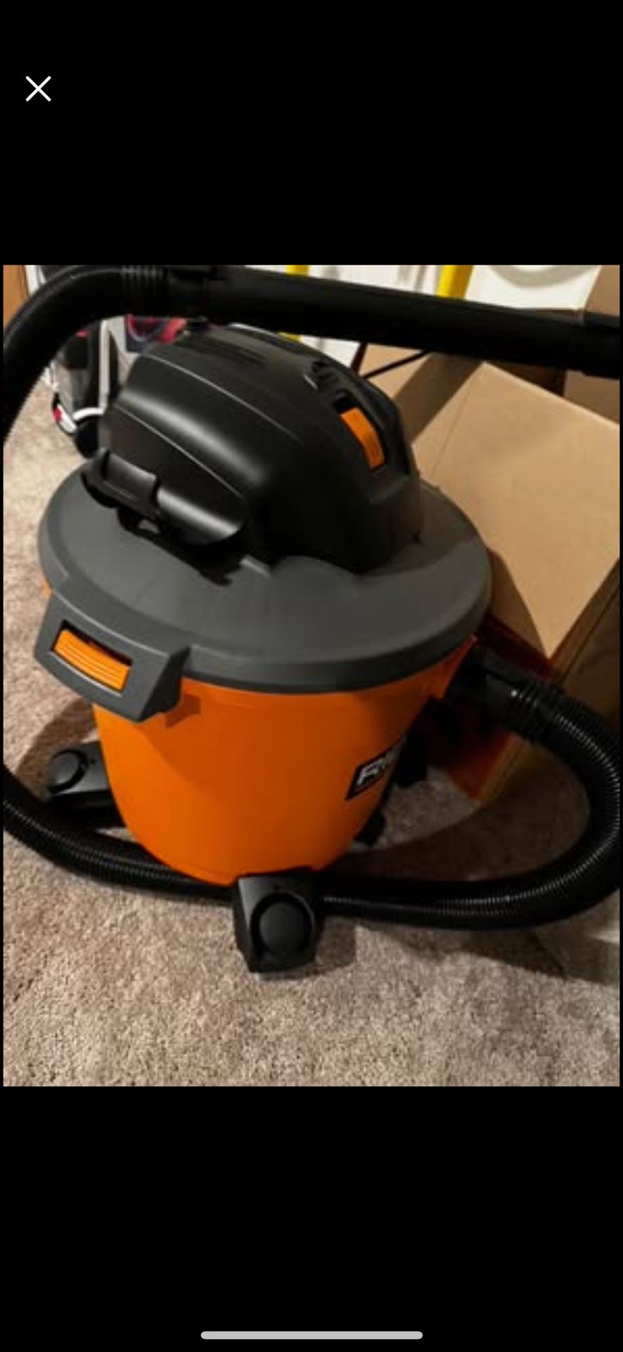 16 Gallon 5.0 Peak HP NXT Shop Vacuum Wet Dry Vac with General Debris Filter, Locking Hose and Acces