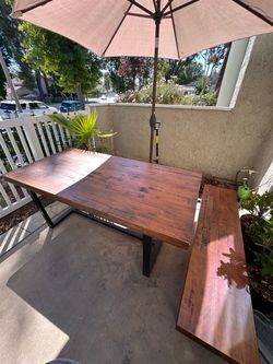 72 inch Dining Table & 60 inch Dining Table Bench