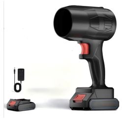 Turbo Leaf Blower & Vacuum: High-Power Portable Cordless - Blowing/Sucking Dual-Purpose Lithium Battery（Black）