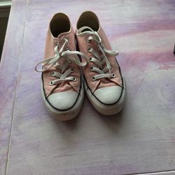 Pink Converse Size 6.