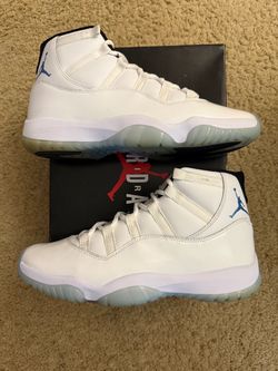Size 10 (Used condition, comes with original box) - 2024 Air Jordan 11 retro legend blue Columbia