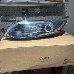 2011-2013 Kia Optima Black Factory Style Halogen Headlights Assembly Pair