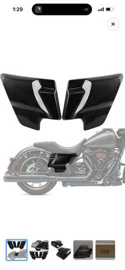 Carbon Fiber Pattern Side Cover Panel for 2009-2026 Harley Touring Road King Road Glide Electra Glide/Street Glide, Left & Right